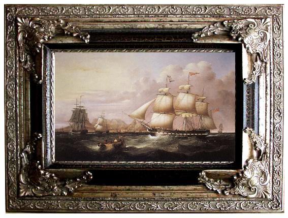 framed  Samuel Walters The Indiaman Euphrate off Capetown, Ta053